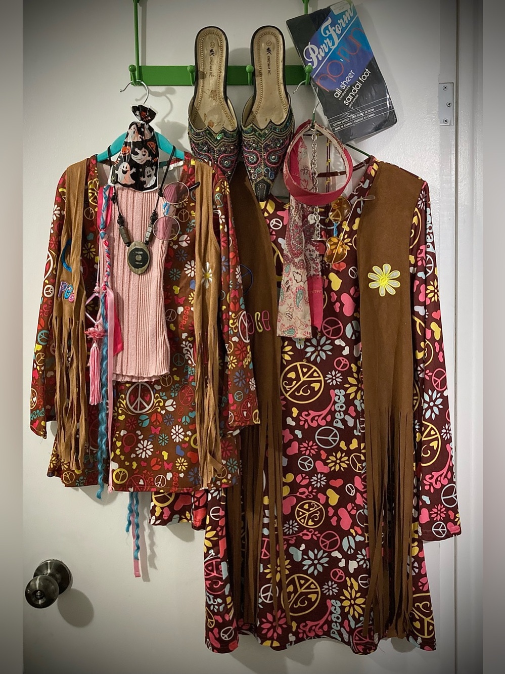 Hippie / Woodstock Parent & Child Costume Set
